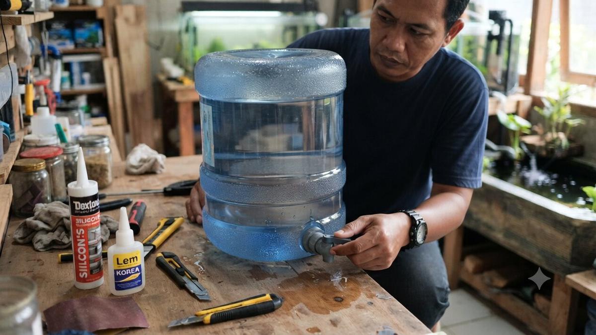 Cara Membuat Saluran Pembuangan Kotoran Ikan di Kolam Galon, Ikuti 7 Langkah Mudah Ini