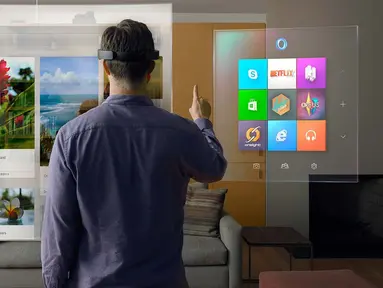 Microsoft membuat terobosan teknologi terbaru komputer dengan meluncurkan Hololens. Komputer satu ini bentuknya seperti sebuah kacamata. Hololens merupakan sebuah komputer holografik yang bisa menampilkan objek dalam bentuk tiga dimensi. (teknorus.com) 