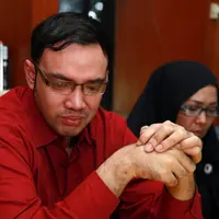 Foto preskon Sandy Tumiwa (Deki Prayoga/bintang.com)