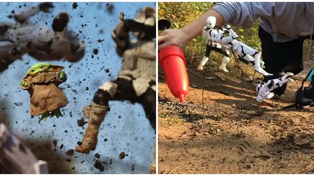 7 Realita di Balik Foto Bak Scane Film Ini Mengagumkan, Gunakan Action Figure