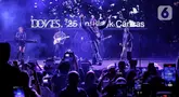 Penyanyi yang juga penulis lagu Hindia saat tampil pada hari kedua gelaran KapanLagi Buka Bareng BRI Festival 2025 di Plaza Parkir Timur Gelora Bung Karno, Senayan, Jakarta, Minggu (16/3/2025). (Liputan6.com/Angga Yuniar)