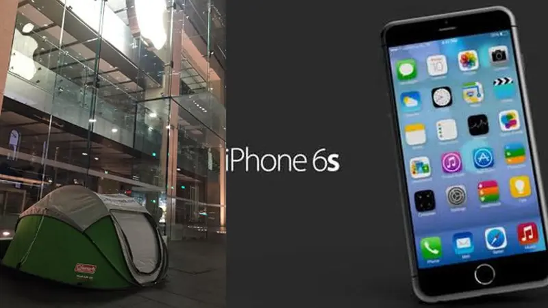 iPhone 6s Belum Meluncur, Pecinta Apple Sudah Antre Pasang Tenda