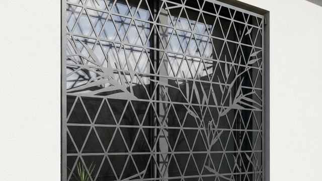 Modelo de enrejado de ventana