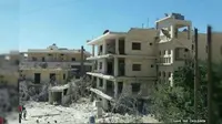 RS Bersalin Suriah yang terkena serangan udara. (Save the Children)