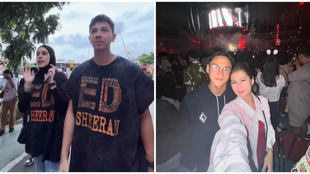 Potret 6 Artis Nonton Konser Ed Sheeran di Jakarta, Nyanyi Bareng Penyanyi Favorit