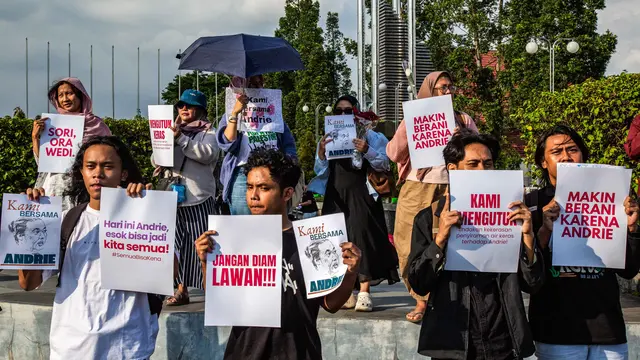 Desak Pengusutan Teror Air Keras, Massa Aksi Jogja Turun ke Jalan