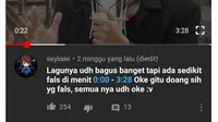 6 Komentar Julid Netizen di Video YouTube Orang Nyanyi Ini Kocak (sumber: Twitter/fokerine)