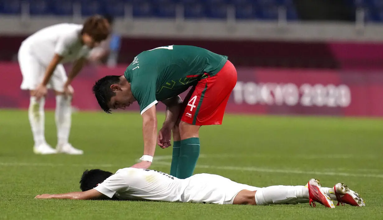 Sementara gol penghibur bagi tim Samurai Biru dicetak oleh Kaoru Mitoma setelah memanfaatkan assist dari wonderkid Real Madrid, Takefusa Kubo pada menit ke 78. (Foto: AP/Gregory Bull)