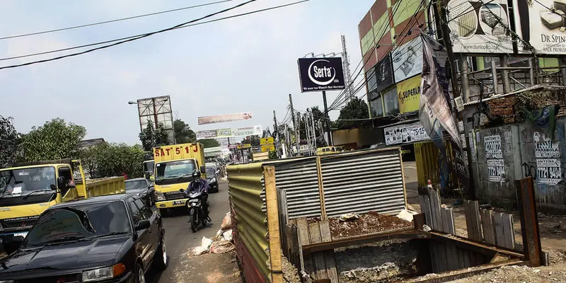 Penampakan Lubang Maut di Cibubur