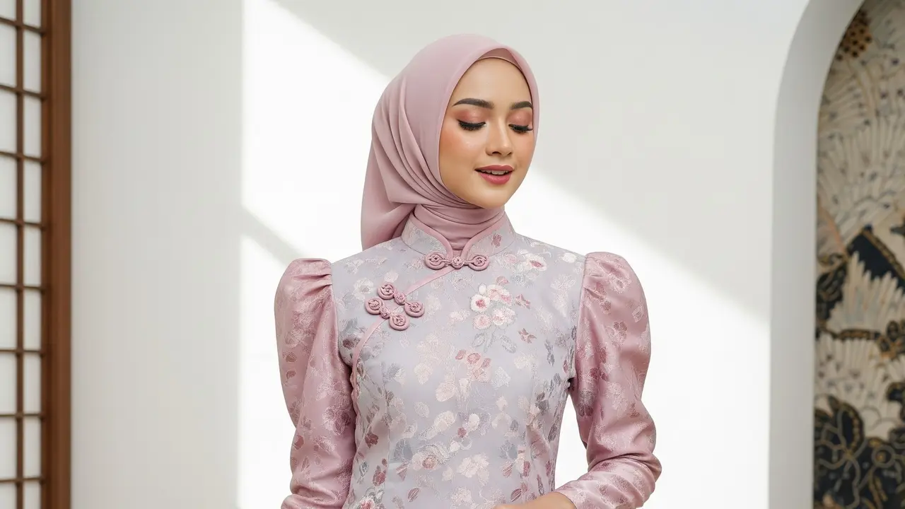 Model Dress Cheongsam Terbaru 2026 untuk Lebaran (Image by Gemini AI)