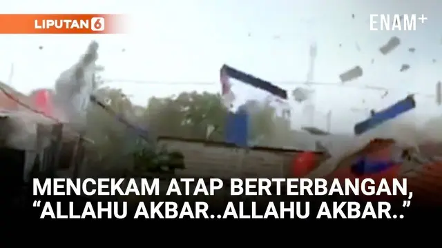 Menit-Menit Mencekam, Angin Porak Porandakan Desa di Temanggung