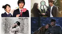 Beberapa drama Korea menampilkan adegan romantis yang mmebuat penggemar terkenang. Apa sajakah itu?