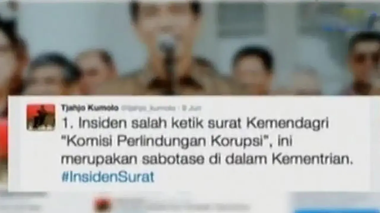 Salah Ketik Surat KPK