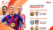 Jadwal LaLiga pekan ke-13 live streaming eksklusif di Vidio. (dok. vidio.com)
