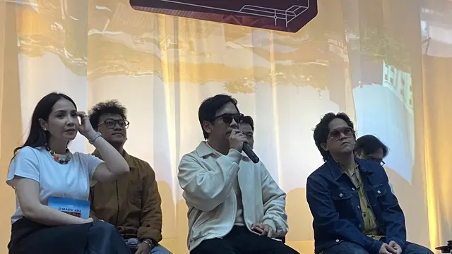 Rian Ekky Pradipta dalam konferensi pers D’MASIV Asia Home Run di Jakarta, Rabu (19/8/2026). (Liputan6.com/Nola Vemiliana)