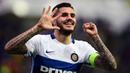 2. Mauro Icardi, gagal mendapatkan Jamie Vardy membuat Arsenal menjadikan bomber Inter Milan ini sebagai solusi. Menurut Calciomercato, kedua tim sudah menemukan kesepakatan transfer yang mencapai nilai 60 juta pounds. (AFP/Filippo Monteforte)