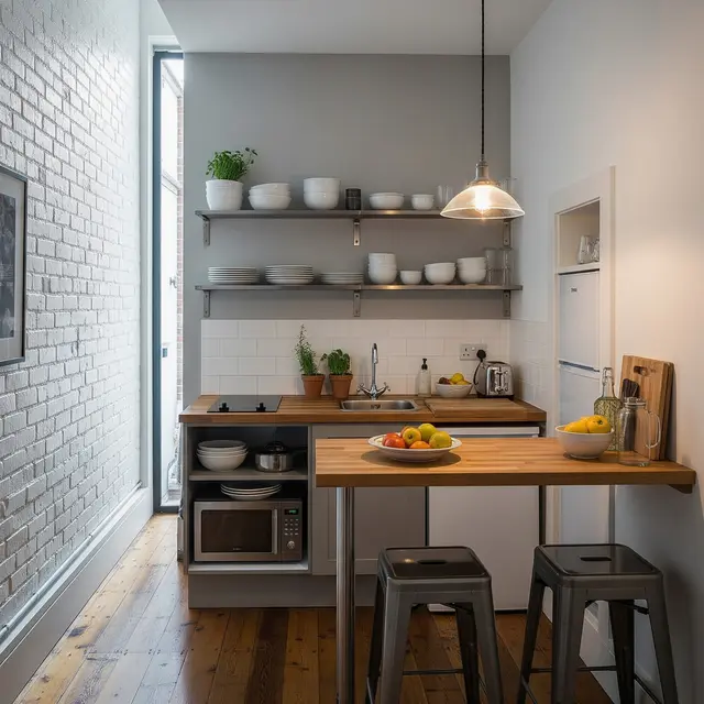 9 Desain Dapur Minimalis di Rumah Gang Sempit,