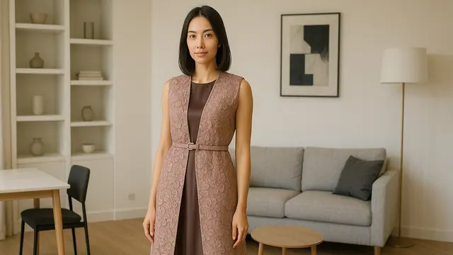 7 Model Outer Brokat Bunga Timbul, Tampil Elegan untuk Kondangan hingga Acara Resmi