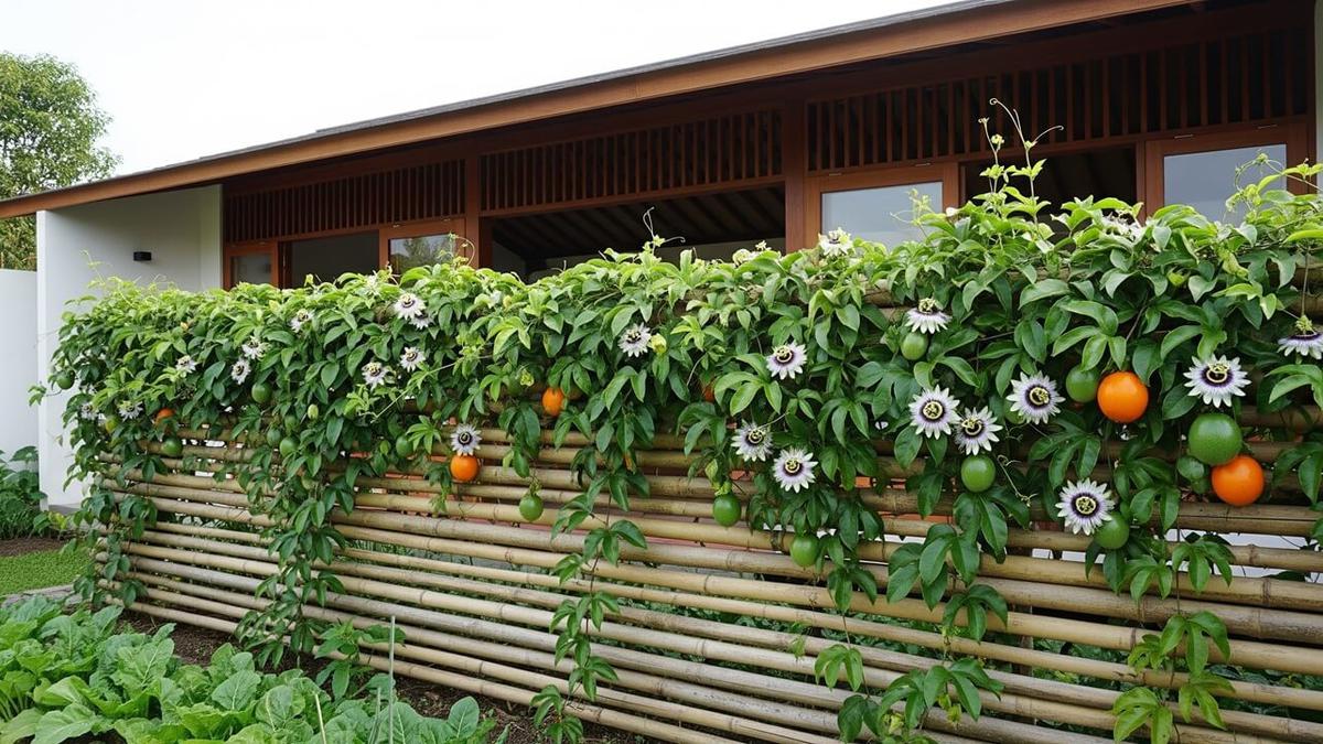 8 Ide Pagar Bambu Kombinasi Tanaman Rambat yang Asri, Ciptakan Privasi Alami di Rumah