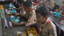 Uji coba atau simulasi makan siang gratis bergizi dan ramah lingkungan rencananya akan dilakukan selama satu minggu. (merdeka.com/Imam Buhori)