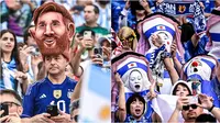 Potret suporter tim Nasional pakai kostum unik di Piala Dunia 2022. (Sumber: Instagram/@433)