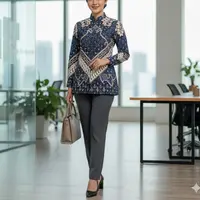 Model Atasan Batik Buat Kerja untuk Wanita Karier/Gemini AI