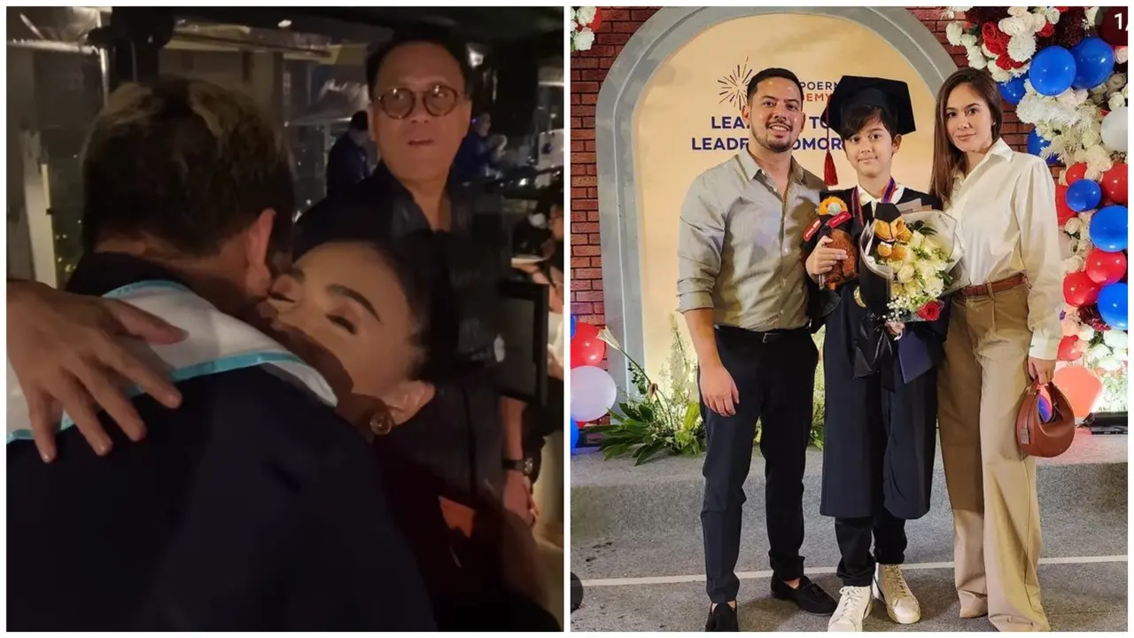 Mantan pasangan artis hadiri wisuda anak (Foto: Instagram yunishara36/aldilladimitrihardjanto)