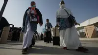 Kementerian Agama (Kemenag) menyatakan operasional Haji 1443 H/2022 M berakhir dengan kepulangan jemaah Indonesia yang tergabung dalam kloter 43 embarkasi Solo (SOC 43) Jawa Tengah. (Foto: Liputan6.com/Kemenag)