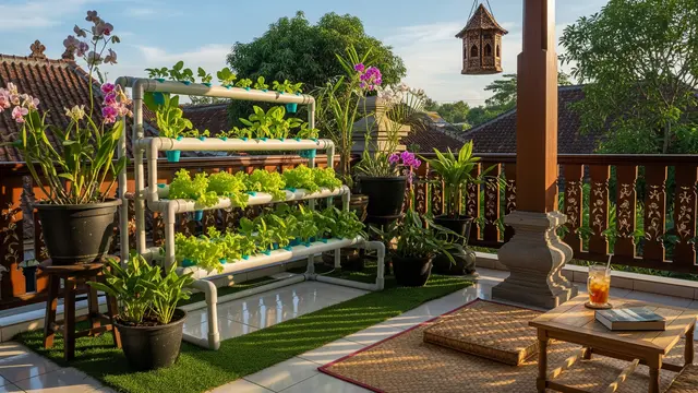 Kebun Sayur Kecil yang Menambah Estetika Teras Rumah