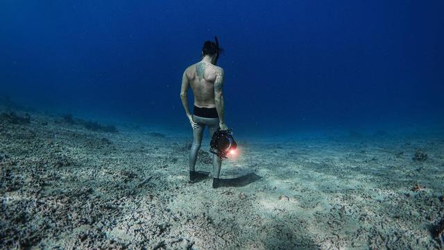 Potret Dikta Freediving di Pulau Menjangan, Menikmati Pemandangan di Bawah Laut. (Sumber: Instagram/dikta)