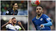Kabar transfer terkini, Selasa (2/8/2016), Arsenal belum menyerah untuk memburu gelandang Leicester, Riyad Mahrez, sementara itu Inter Milan berupaya mendatangkan Edison Cavani untuk mengantisipasi hijrahnya Mauro Icardi. (AFP)