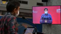 Menteri Kesehatan RI Budi Gunadi Sadikin memberikan keterangan pers usai Rapat Terbatas "Evaluasi Pemberlakuan Pembatasan Kegiatan Masyarakat (PPKM)" di Kantor Presiden, Jakarta, Senin (22/11/2021). (Dok Sekretariat Kabinet RI)