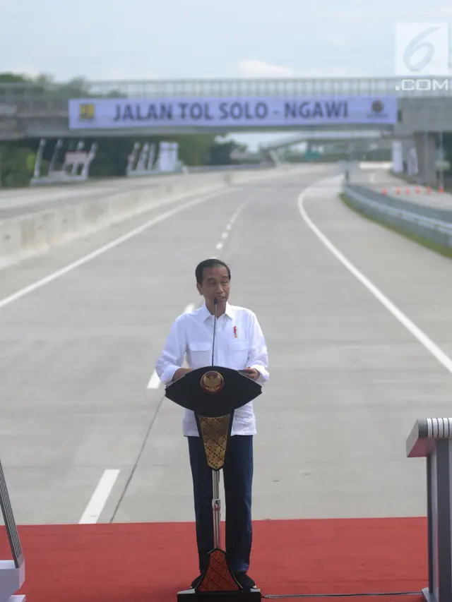 Jokowi Resmikan Tol Sragen-Ngawi