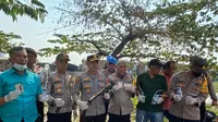 Polisi kembali melakukan penggerebekan di kampung boncos atau kampung yang kerap dikenal dengan sarang narkoba di Kota Bambu Selatan, Jakarta Barat. (Merdeka.com/Rahmat Baihaqi)