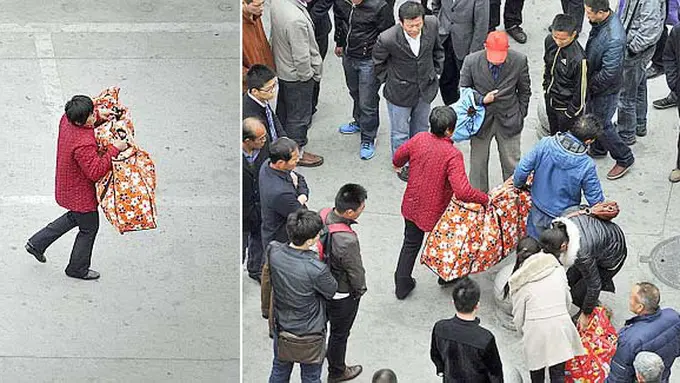 Yang Cheng dan istrinya (c) dailymail.co.uk