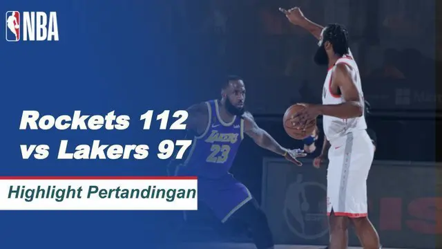 VIDEO: Highlights NBA, Houston Rockets Kalahkan Los Angeles Lakers Berkat James Harden