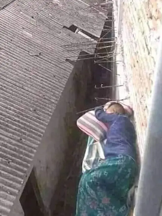 10 Potret Nyeleneh Orang Tidur di Tempat Berbahaya, Ada yang di Tebing