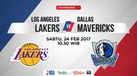 Jadwal NBA, Los Angeles Lakers Vs Dallas Mavericks. (Bola.com/Dody Iryawan)