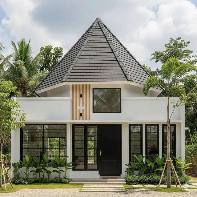 Desain Sederhana dengan Atap Khas