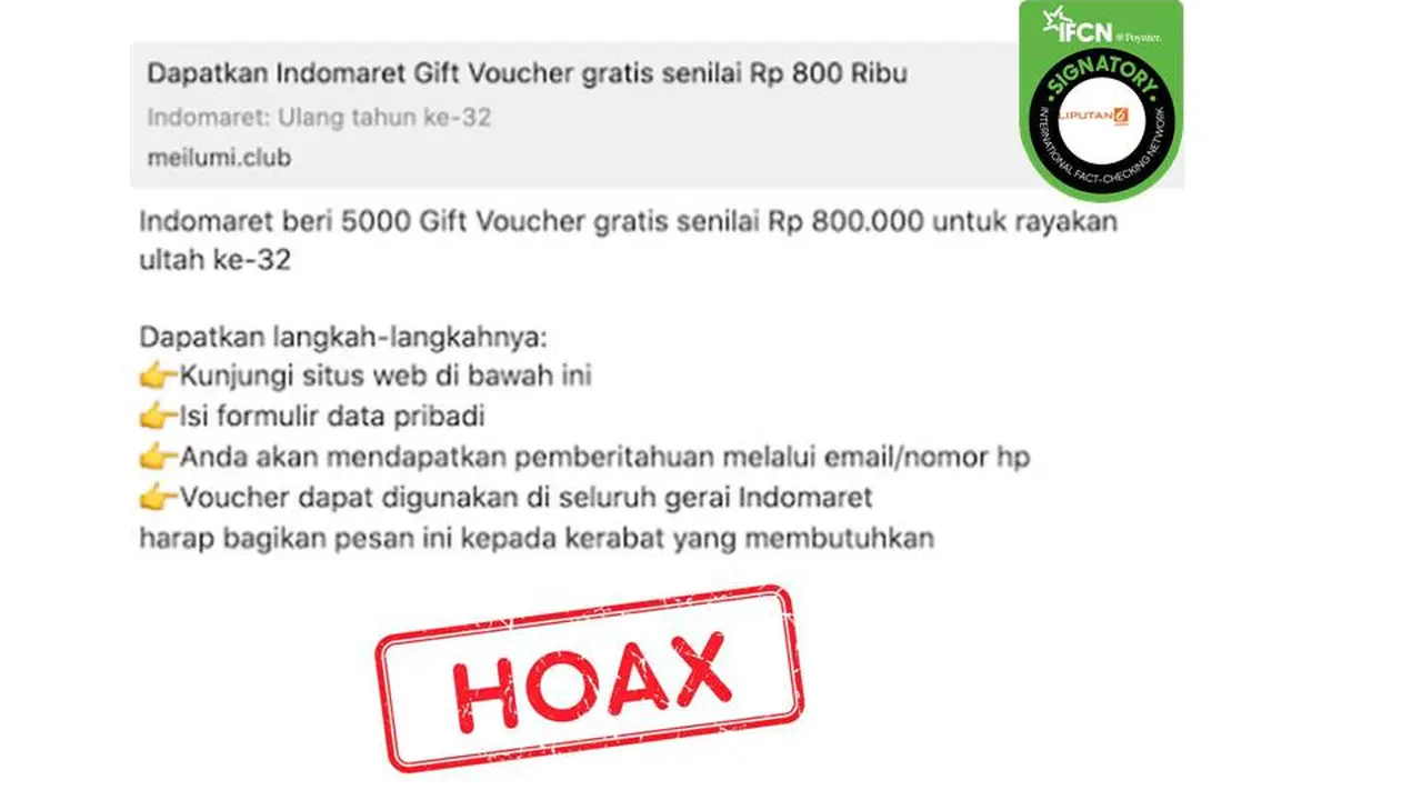 Cek Fakta Indomaret