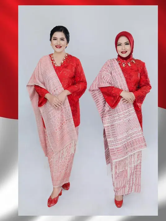 Berdampingan dengan Kahiyang, ibu Wakil Walikota Medan Shaula Aulia Rachman tampil kompak dengan busana yang serasi (instagram/doleytobing)