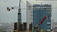 Penampakan apartemen di salah satu kawasan di Jakarta, Senin (Liputan6.com/Faizal Fanani)