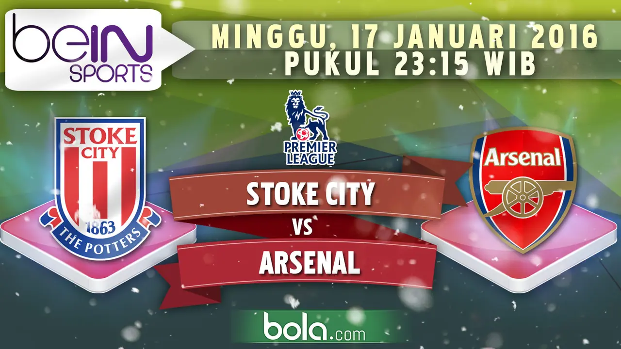 Stoke City vs Arsenal (Bola.com/Samsul Hadi)