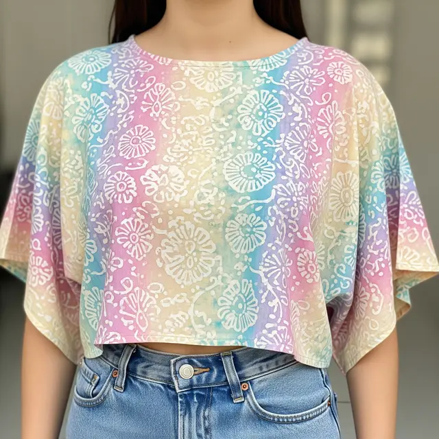 9 Model Batik Lengan Dolman Crop Top Santai, Pilihan Gaya Kekinian