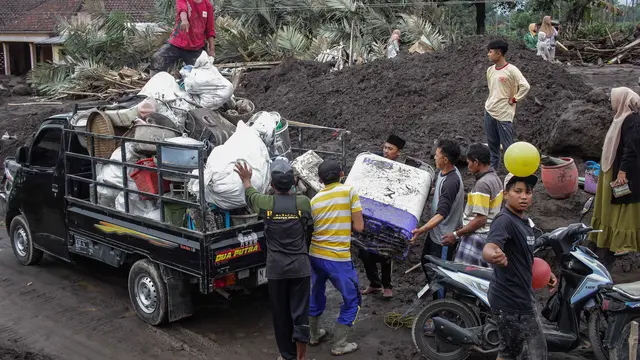 Erupsi Gunung Semeru, Ratusan Rumah dan Fasilitas Umum Rusak Parah