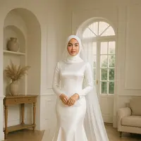 Model Gaun Nikah (sumber: AI)