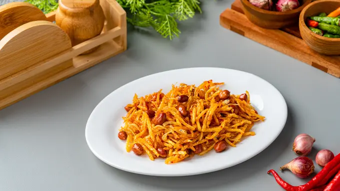 resep kentang teri balado padang