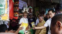 Mendag Zulkifli Hasan meninjau Pasar Sentral Timika Baru di Mimika, Papua Tengah pada Selasa (19/9/2023)