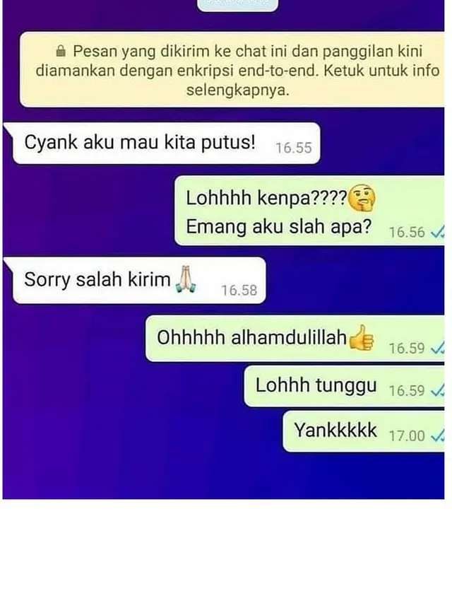 8 Chat WA Alasan Putus ala Netizen Ini Bikin Geleng Kepala