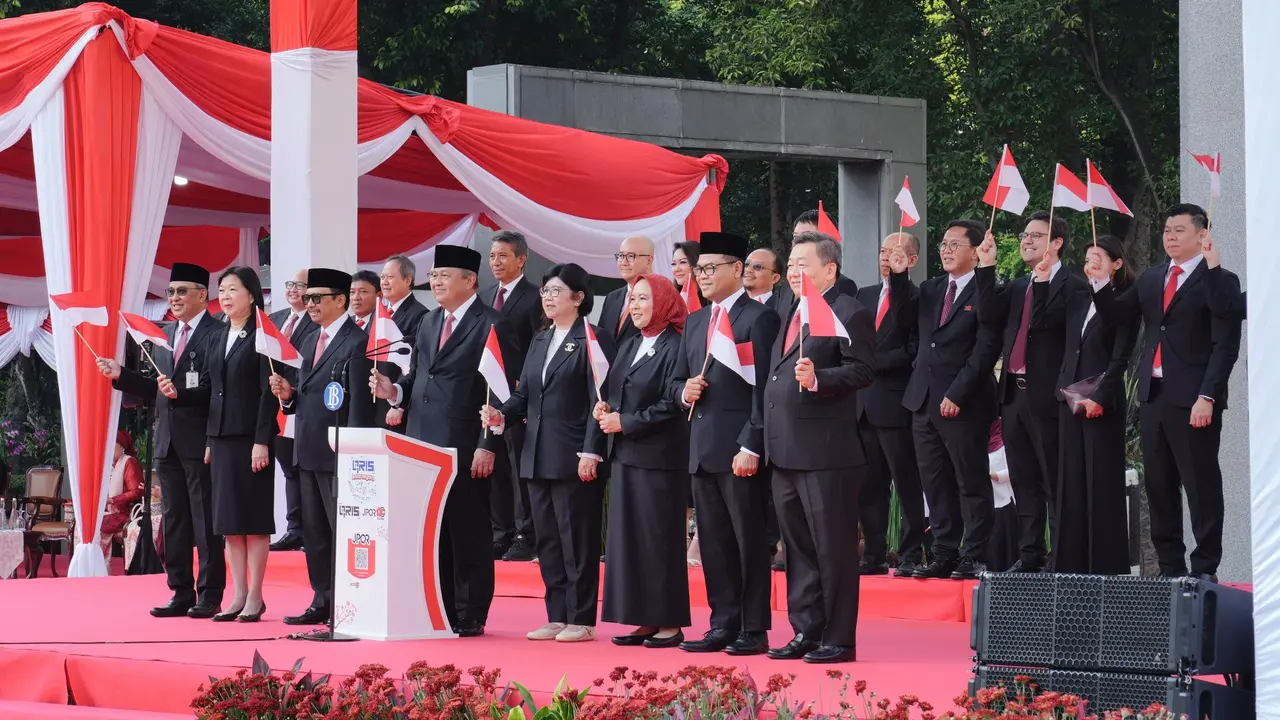 Gubernur Bank Indonesia, Perry Warjiyo, pada peluncuran penggunaan QRIS di Jepang.